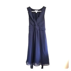 Navy blue Motherhood maternity v-neck dress